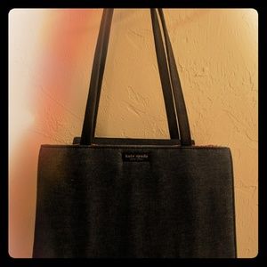 Kate Spade Denim and Gingham Satchel